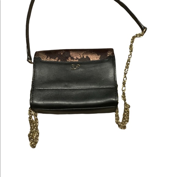 Diane Von Furstenberg Leather Chain-Linked Crossbody Bag - Picture 5 of 5